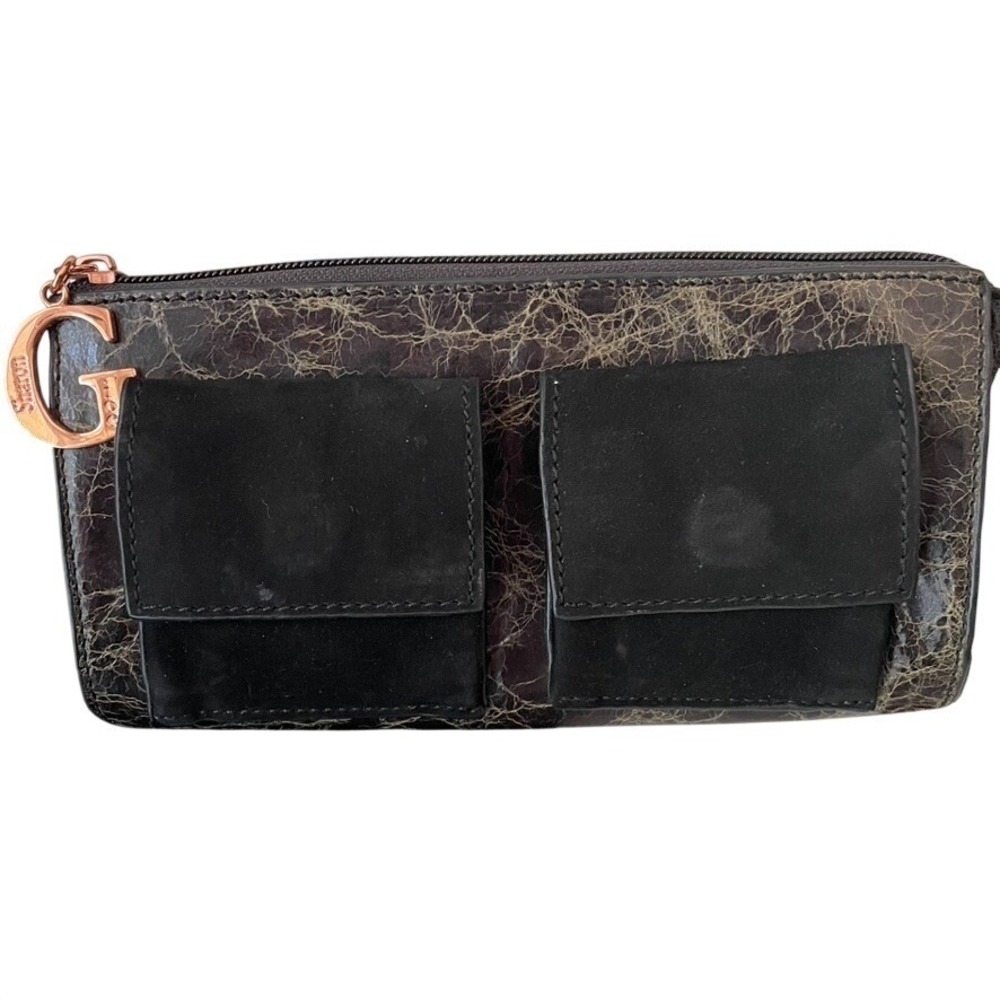 La Gioe Di Toscana‎ Sharon Gioe NWT Crackle Zip Around Organizer Wallet
